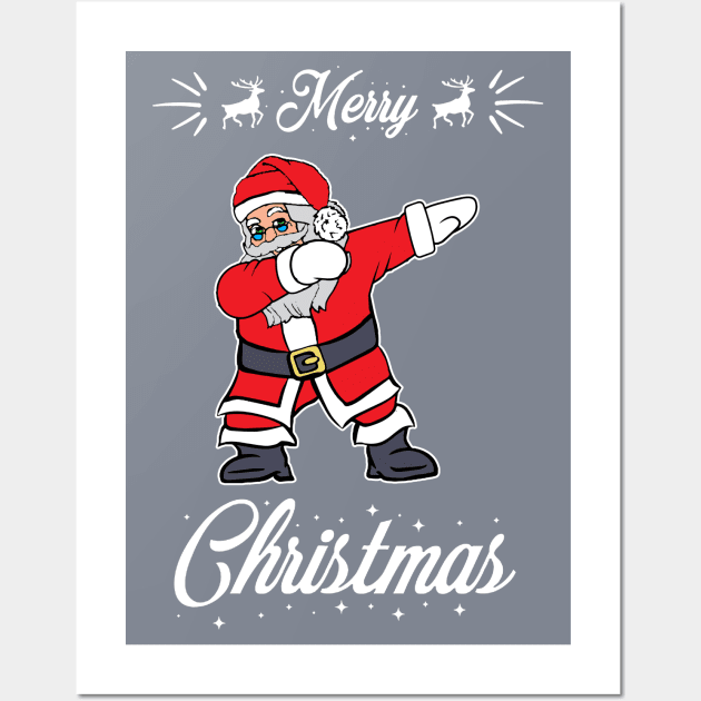 Dabbing Santa Wall Art by Dojaja